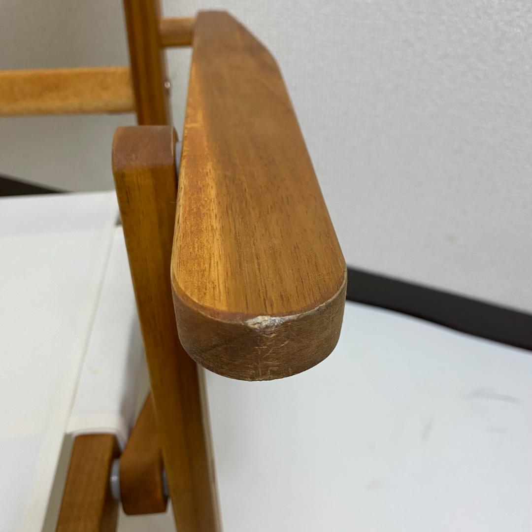 ★2脚セット ニトリ 折りたたみ 木製 ローチェア アイボリー