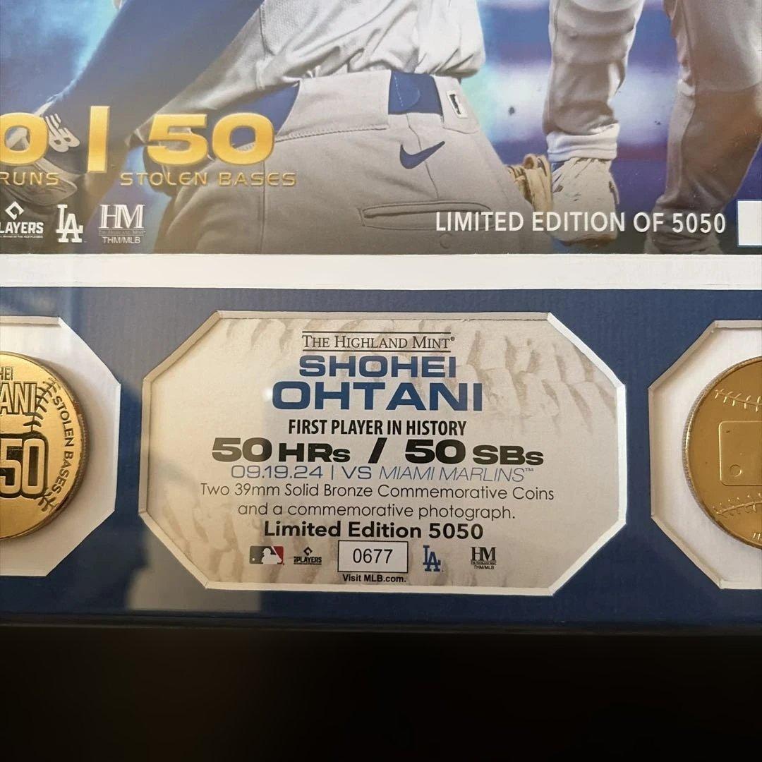 世界5050個 大谷翔平 50/50達成記念 ダブルフォトミント