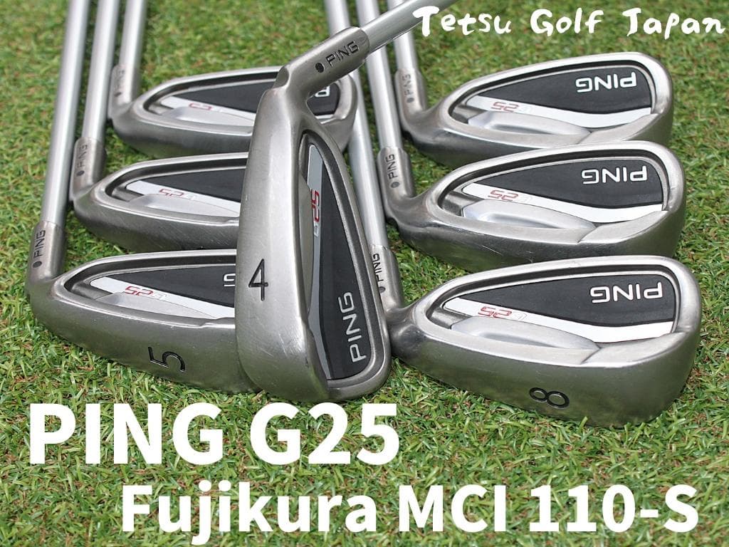 ピン G25 メンズアイアン 4-W 7本セット フジクラ MCI 110-S