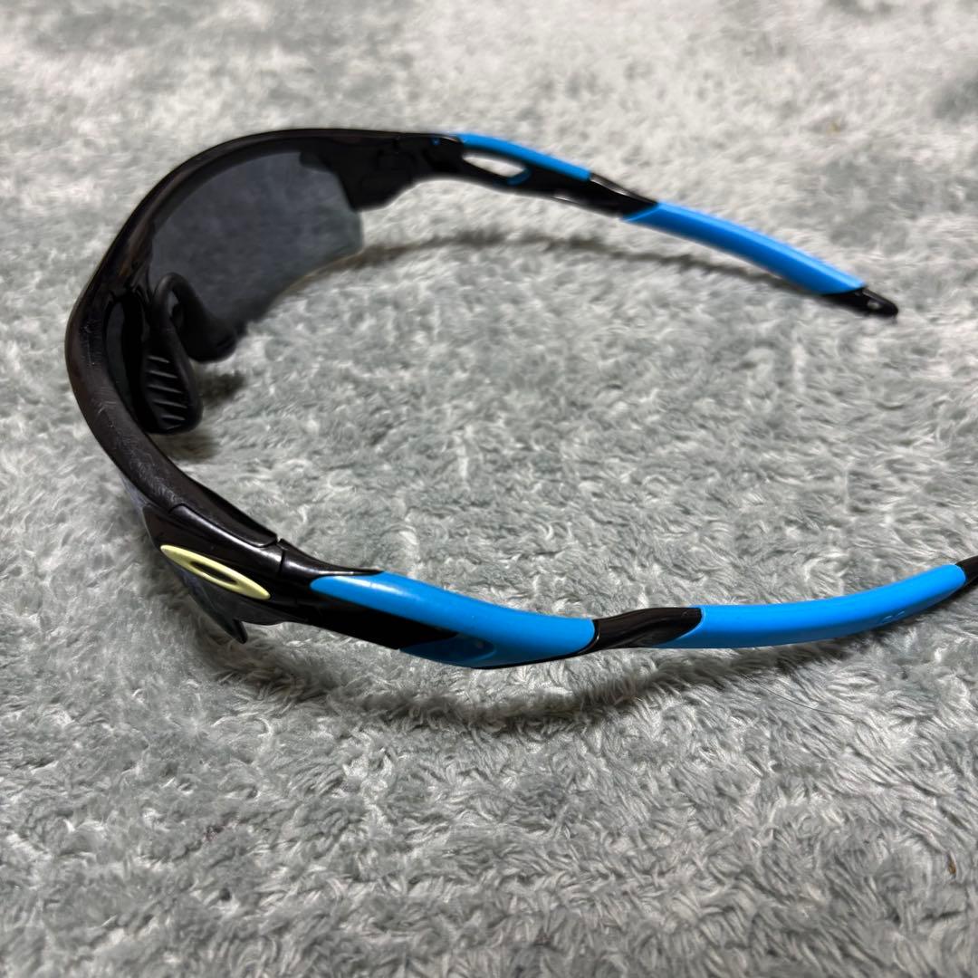Oakley スポーツサングラス ブラック/ブルー　オークリー　ケース付