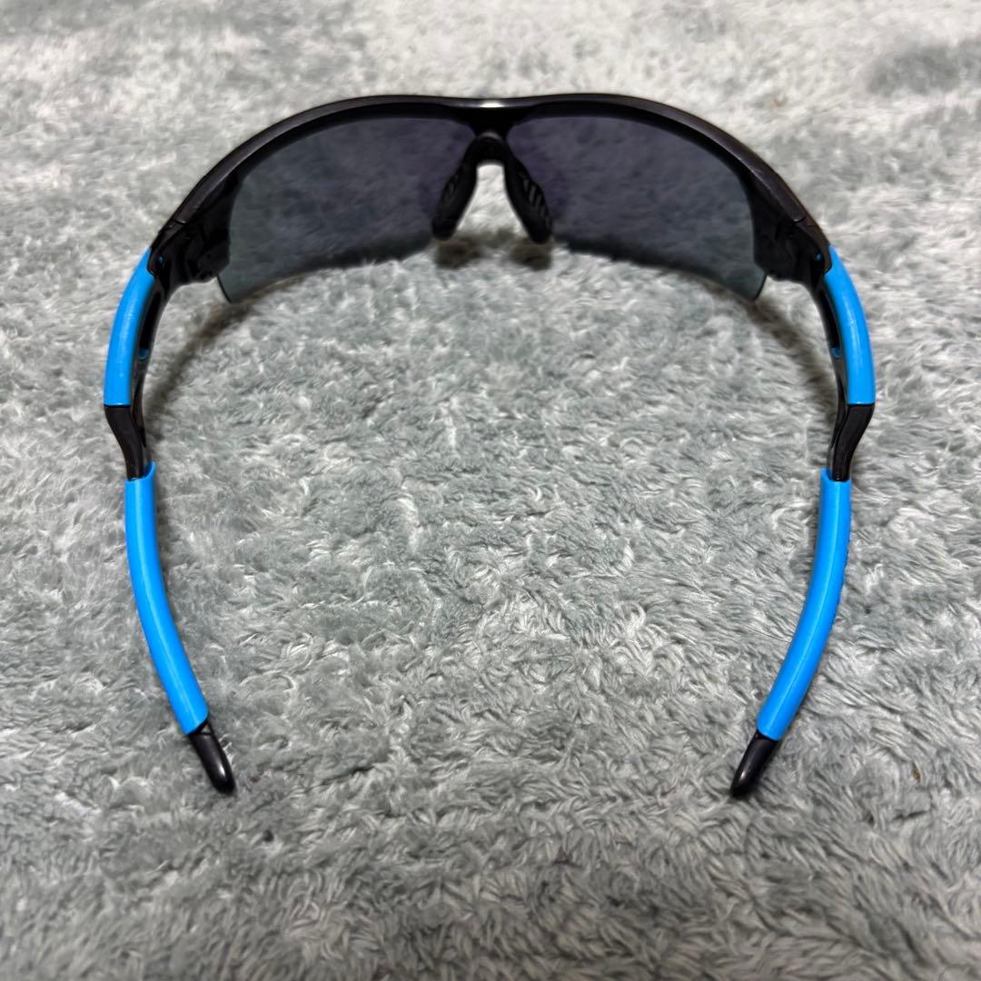 Oakley スポーツサングラス ブラック/ブルー　オークリー　ケース付