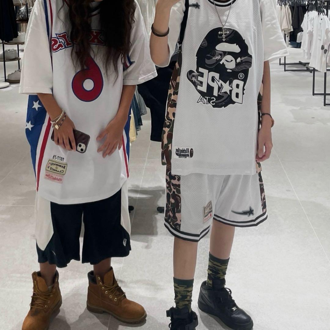 BAPE風 バスケズボン