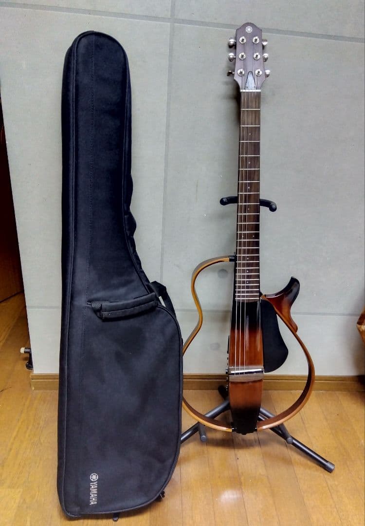 Yamaha サイレントギター 6弦 ブラウン SLG200S ケースあり
