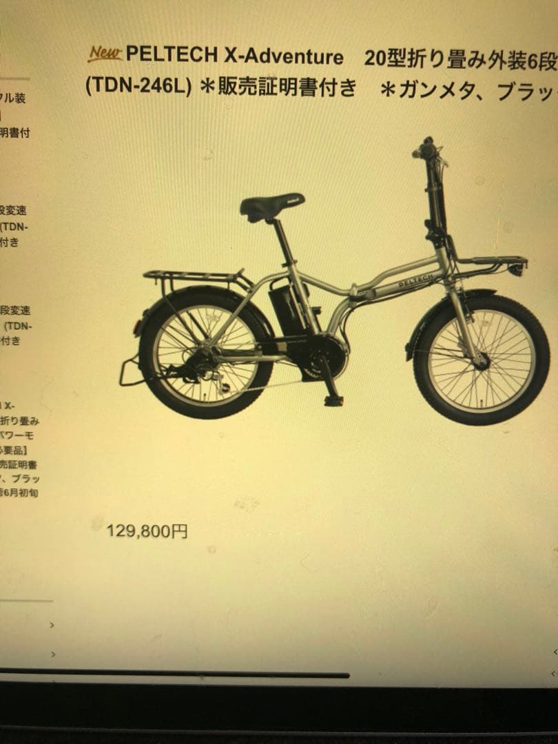 PELTECH X-Adventure 電動アシスト自転車　ペルテック　最新