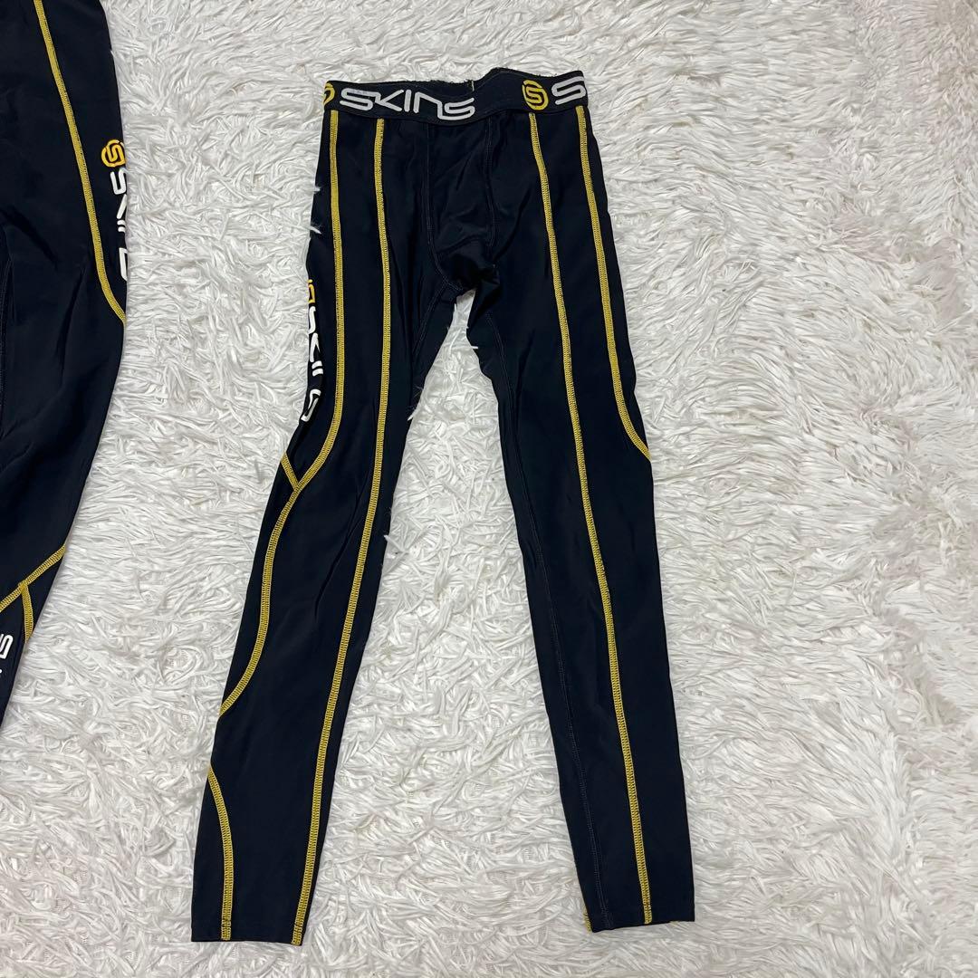 激レア SKINS スキンズ 2枚セット スパッツ タイツ ブラック YM