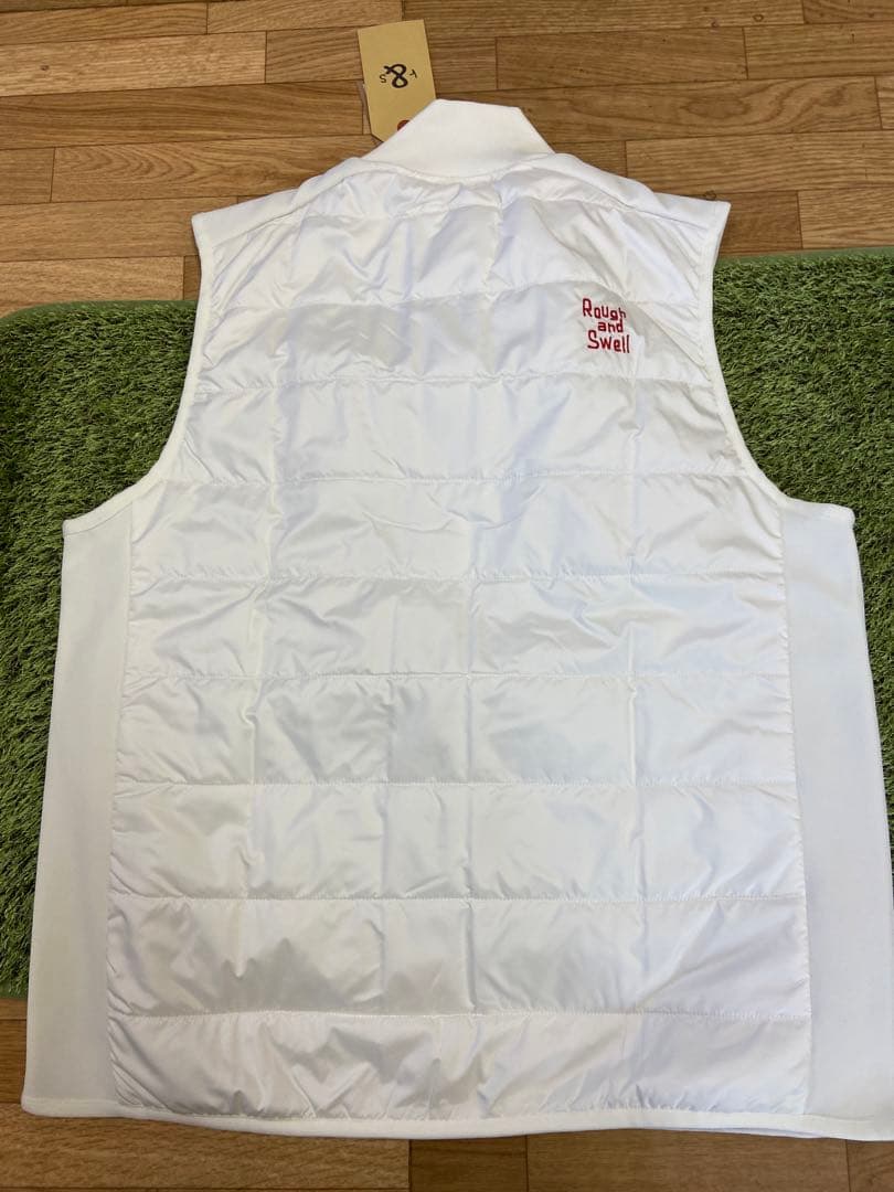 新品正規品【ROUGH&SWELL/XL】ダンボールニット中綿ベストストレッチ