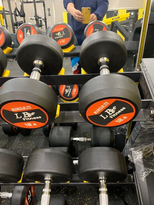 ラバーダンベル　　30kg 2個