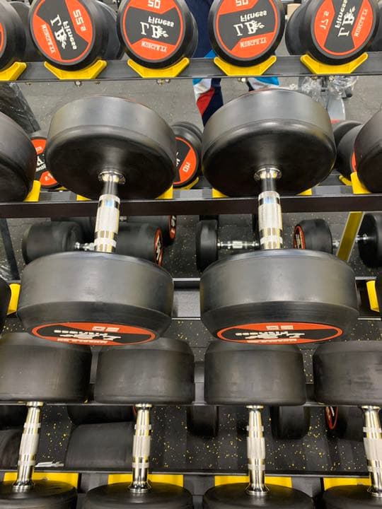 ラバーダンベル　　30kg 2個