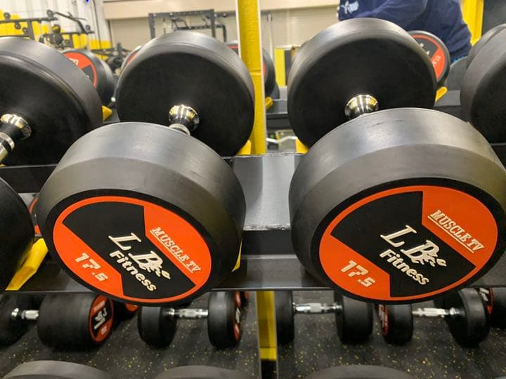 ラバーダンベル　　30kg 2個