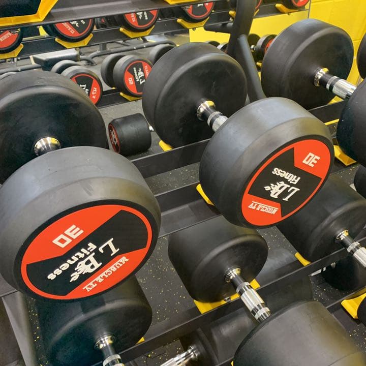 ラバーダンベル　　30kg 2個
