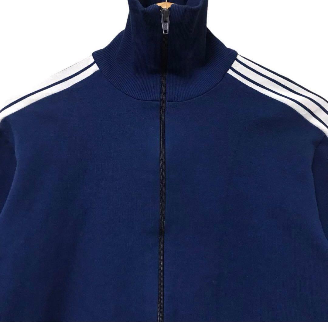 人気 70's adidas デサント 西ドイツ製 トラックジャケット ネイビー