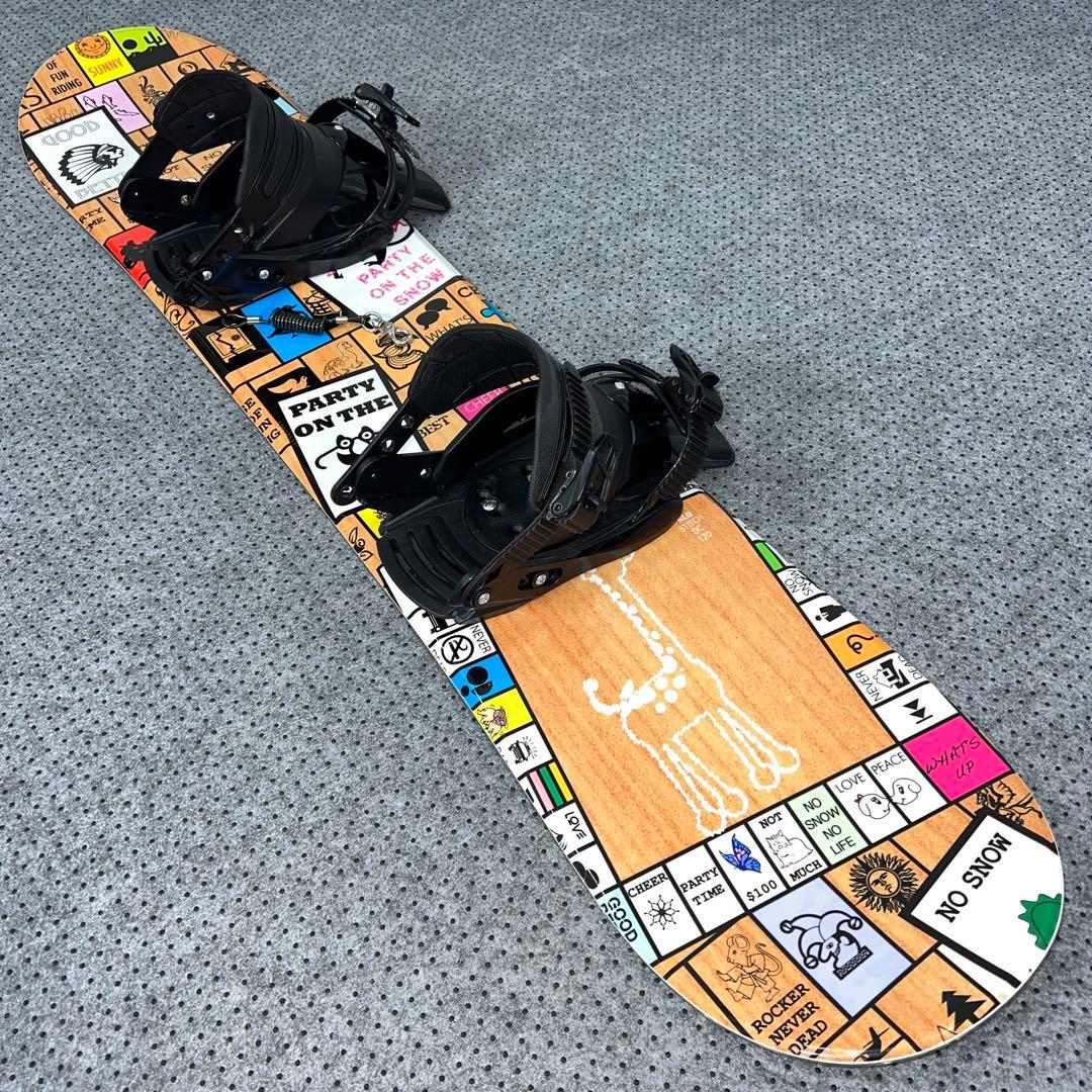 １回使用 キッズスノーボード 120cm SLQ×バイン×ダイヤルブーツ