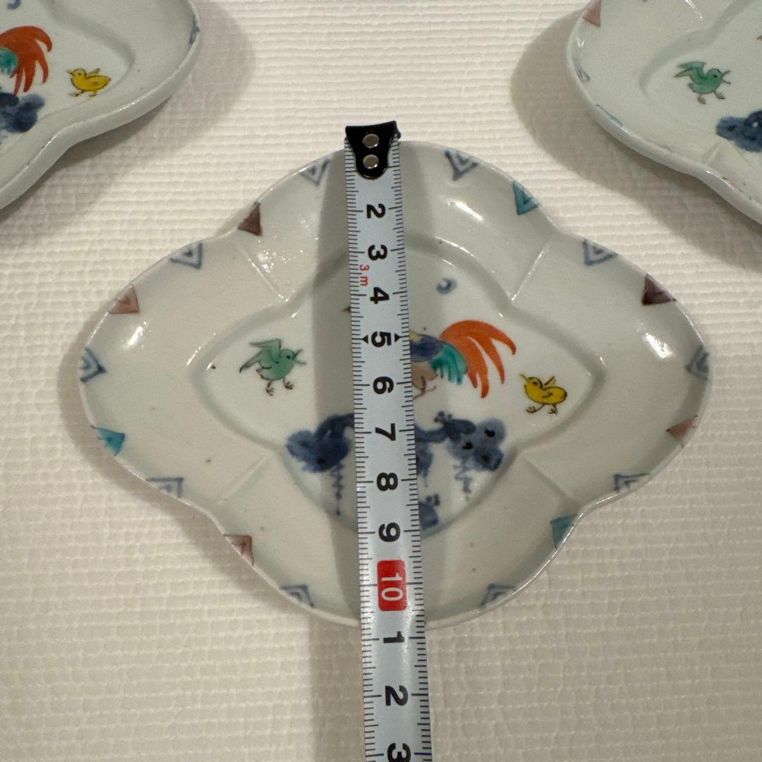 松浦コータロー　絵皿 菱形皿 ４枚セット