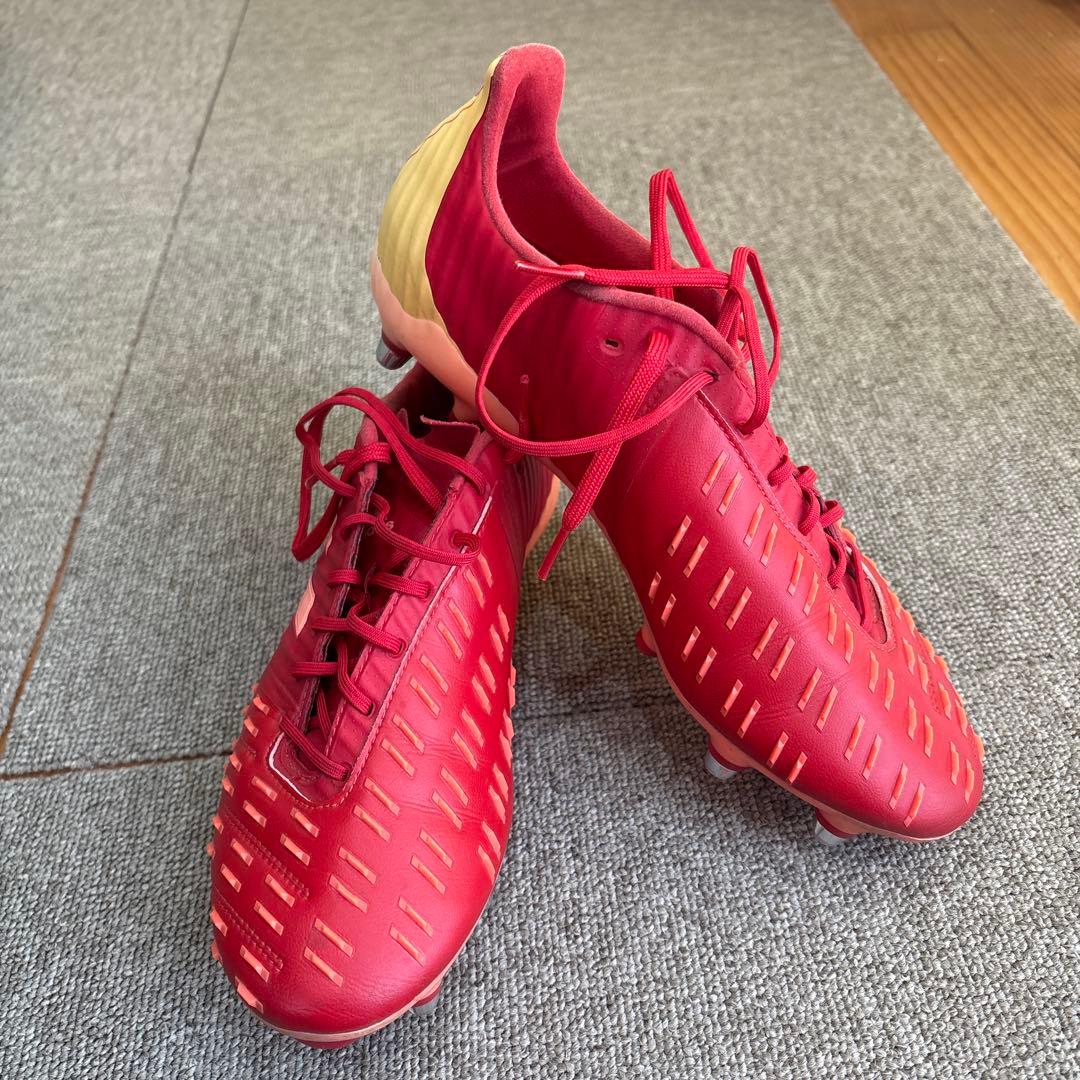 adidas サッカーシューズ レッド スパイク ラグビーシューズ
