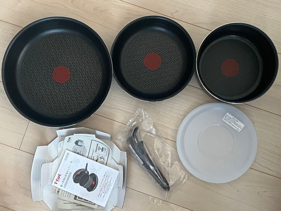 ◆【未使用】 T-fal インジニオネオ ブラウンドット 5点セット