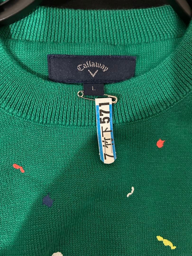 Callaway カラフルセーター グリーン