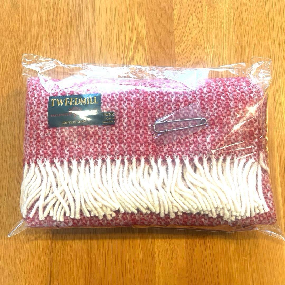 TWEEDMILL ツイードミル ひざ掛け ブランケット（ベルト＆キルトピン付）