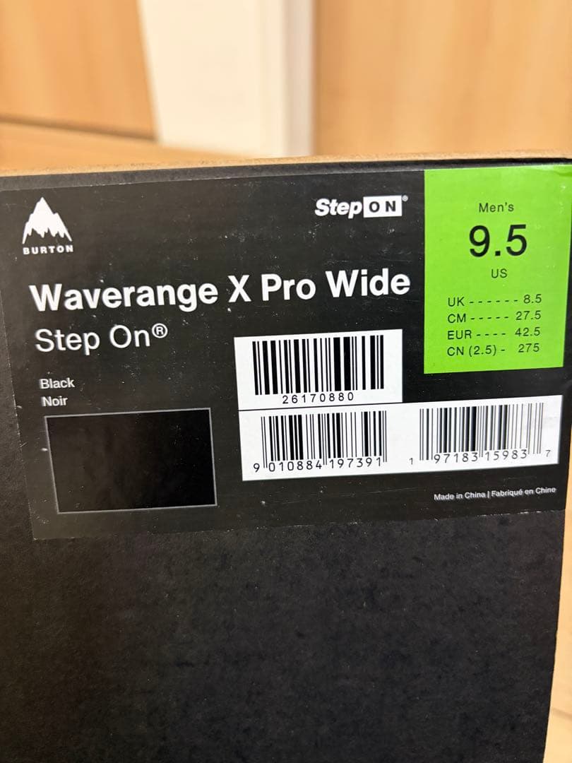 【ほぼ新品】Burton Waverange X Pro Wide 27.5cm