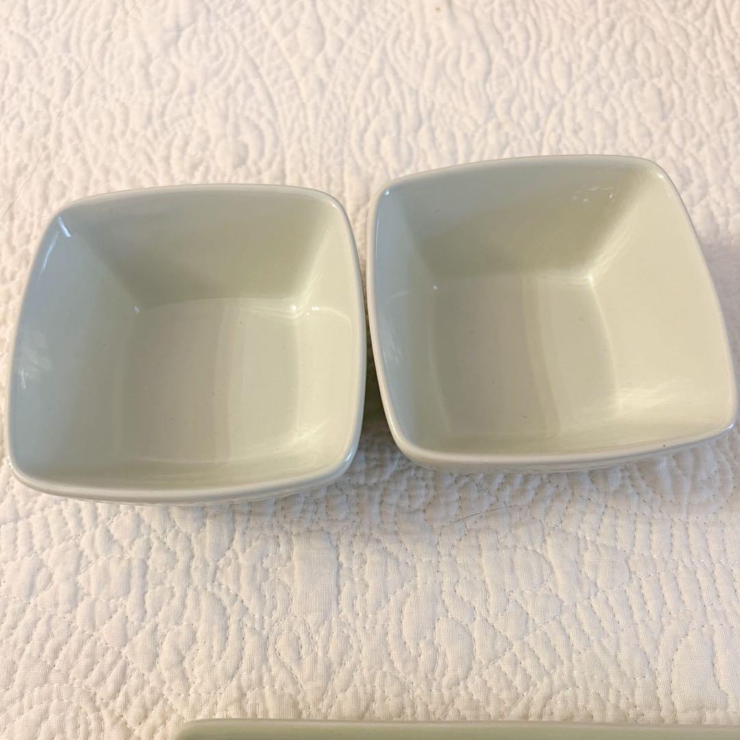 ㉖LE CREUSET ヤクミプレート 小鉢付き ワサビ 2セット ルクルーゼ
