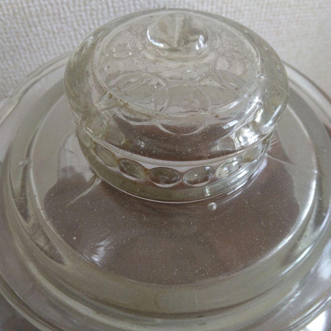 【美品】昭和　気泡ガラス瓶 2個セット