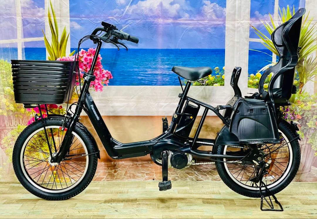ギュットアニーズ⭐️8AHパナソニック子供乗せ電動アシスト自転車Y1478