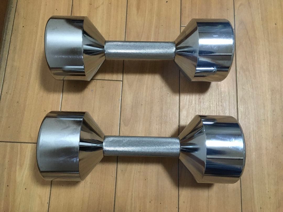 IROTEC クロム ダンベル 8KG x 2個セット