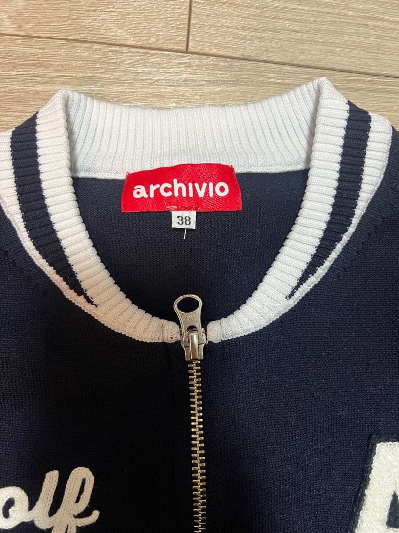 archivio アルチビオ ジップジャケット ブルゾン 38 ネイビー