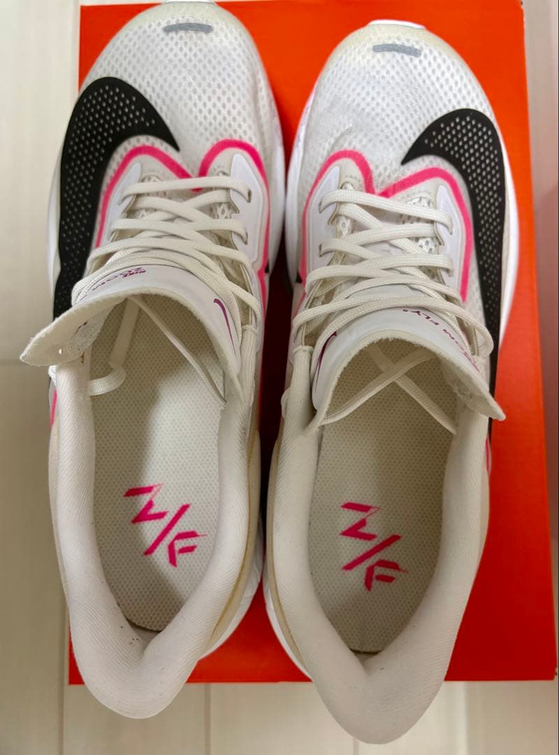 Nike Zoom Fly ホワイト/ピンク/ブラック 26cm