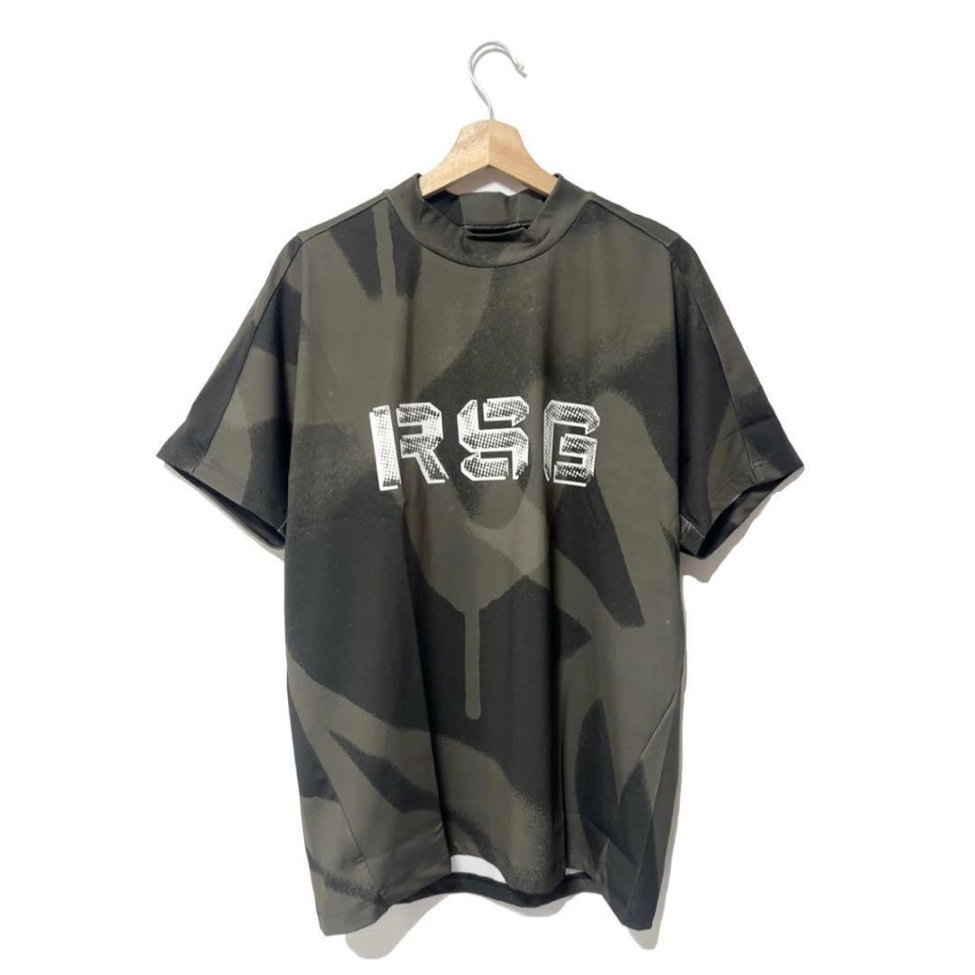 ラッセルノ ゴルフ RSGロゴ スプレー S/S モックネック ブラック L 5