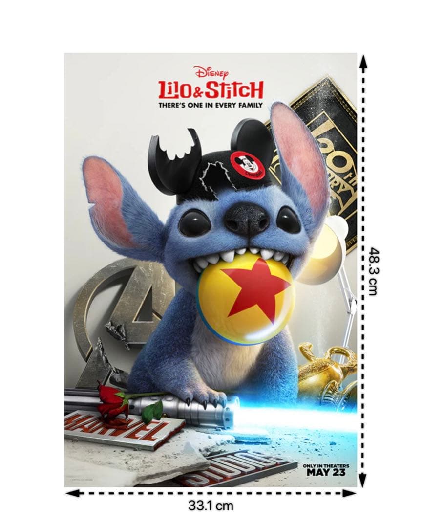 *非販売品*映画館用ポスターUS版:リロ＆スティッチ 星つなぎのエリオ