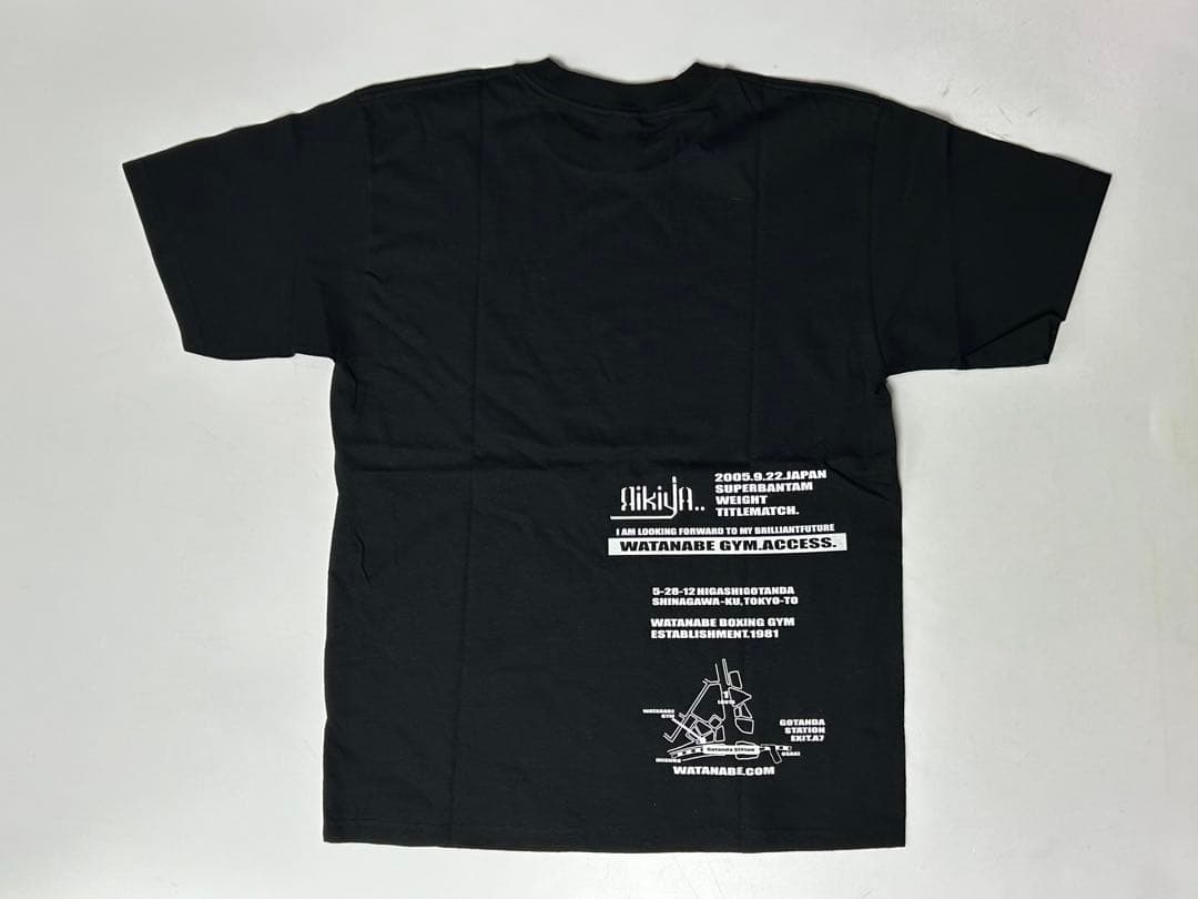 RIKIYA 福原力也　ボクシング　Tシャツ　ブラック　タイトルマッチ　Mサイズ