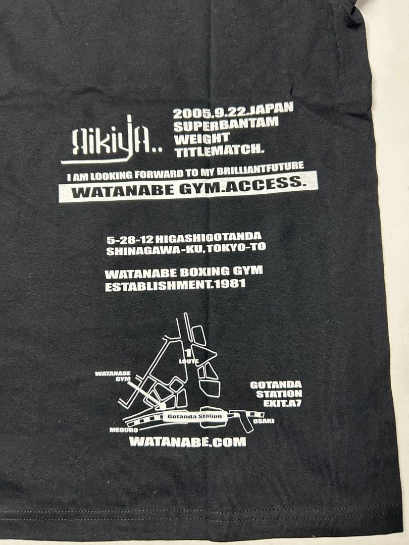 RIKIYA 福原力也　ボクシング　Tシャツ　ブラック　タイトルマッチ　Mサイズ