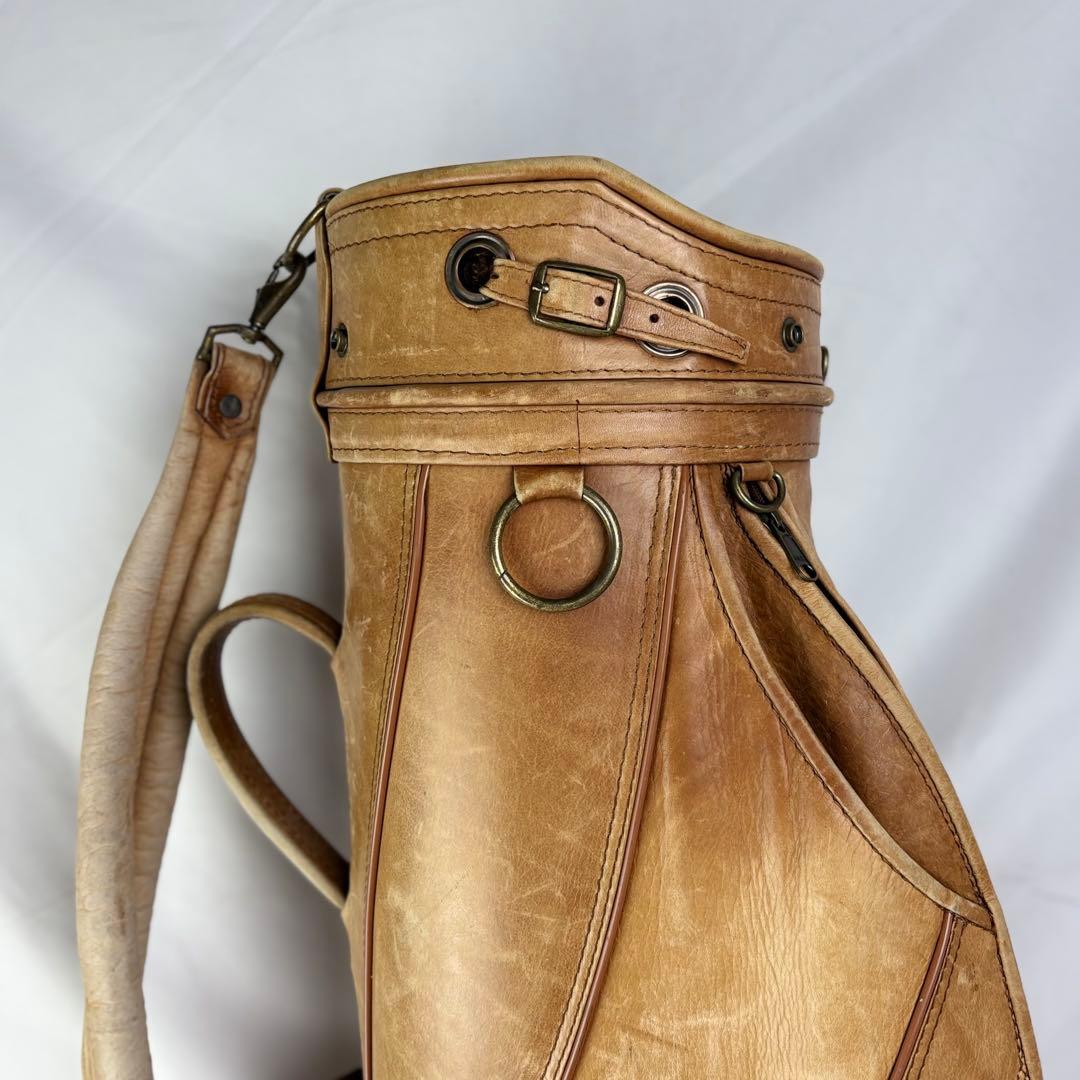 NATURAL LEATHER ナチュラルレザー キャディバッグ ゴルフバッグ
