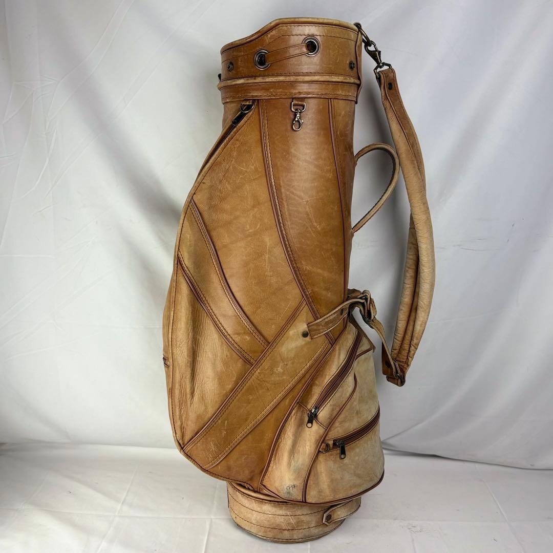 NATURAL LEATHER ナチュラルレザー キャディバッグ ゴルフバッグ