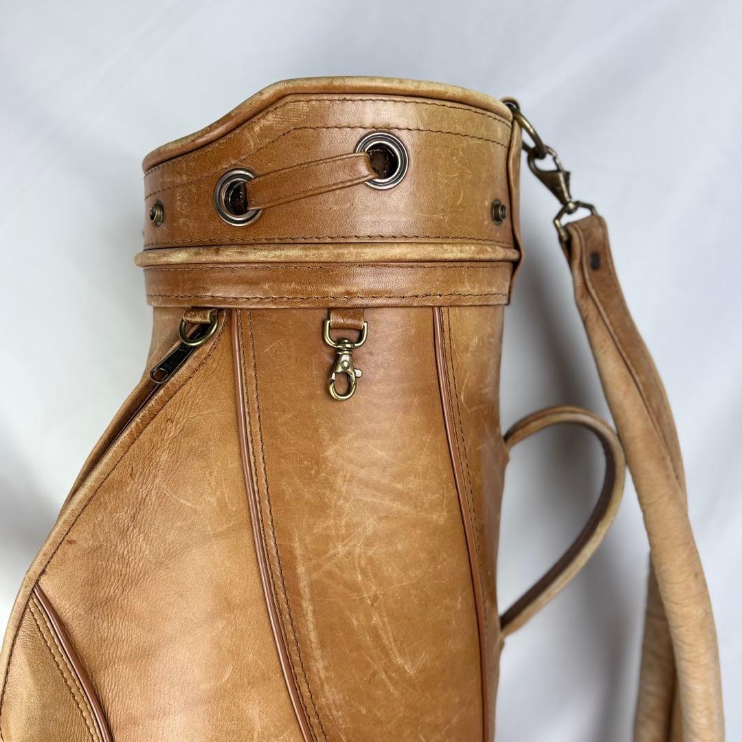 NATURAL LEATHER ナチュラルレザー キャディバッグ ゴルフバッグ