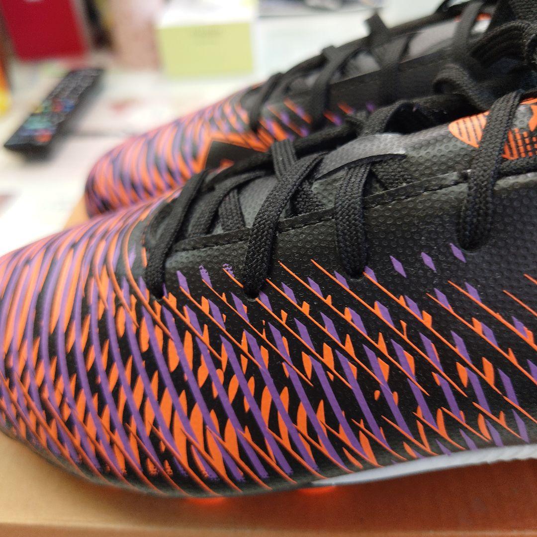 Puma サッカーシューズ スパイク オレンジ/ブラック/パープル23.5センチ