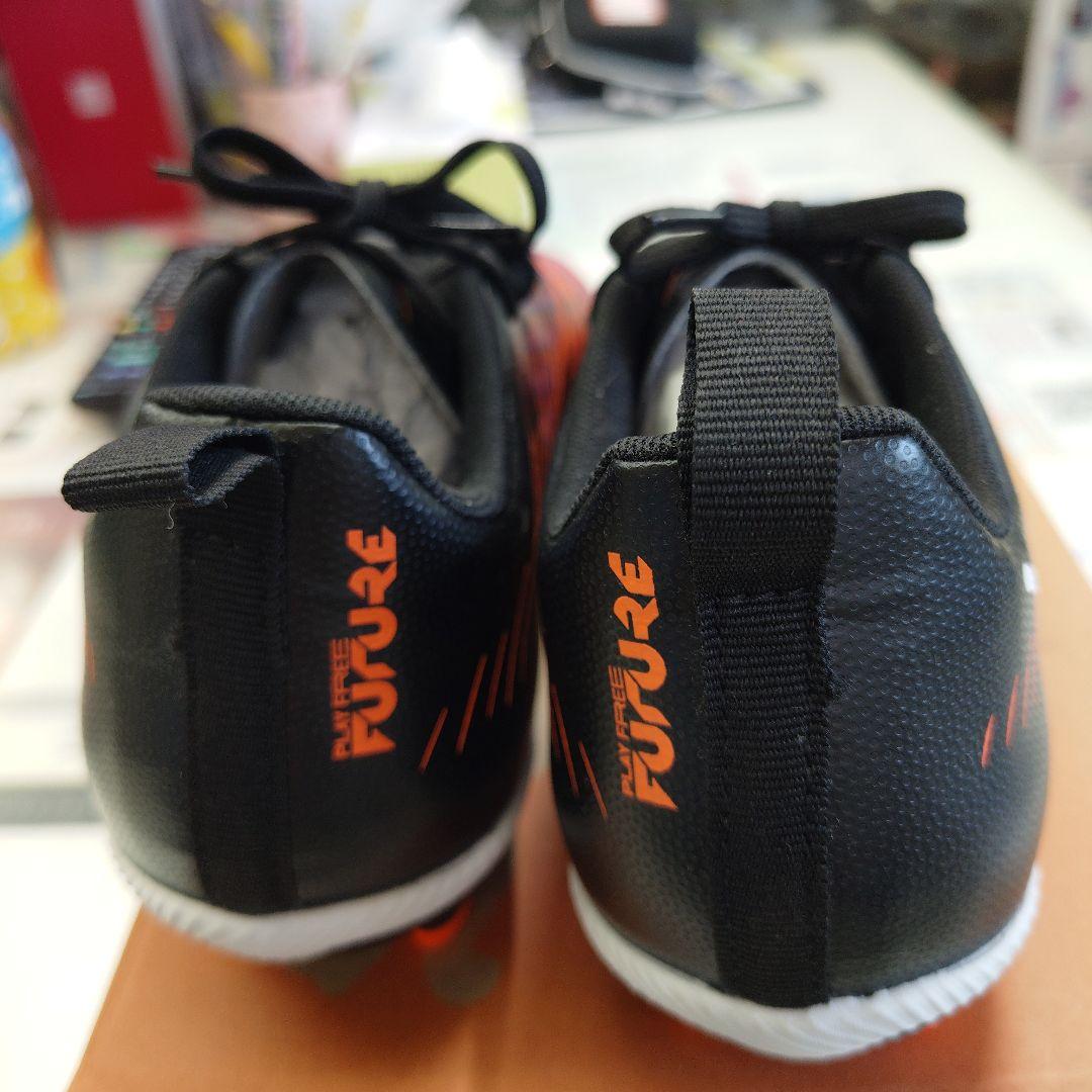 Puma サッカーシューズ スパイク オレンジ/ブラック/パープル23.5センチ
