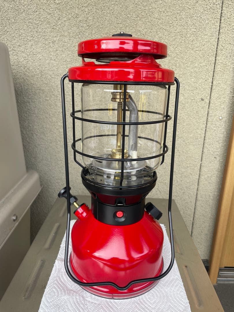 コールマン　ランタン　ノーススター　カスタマイズ　RED