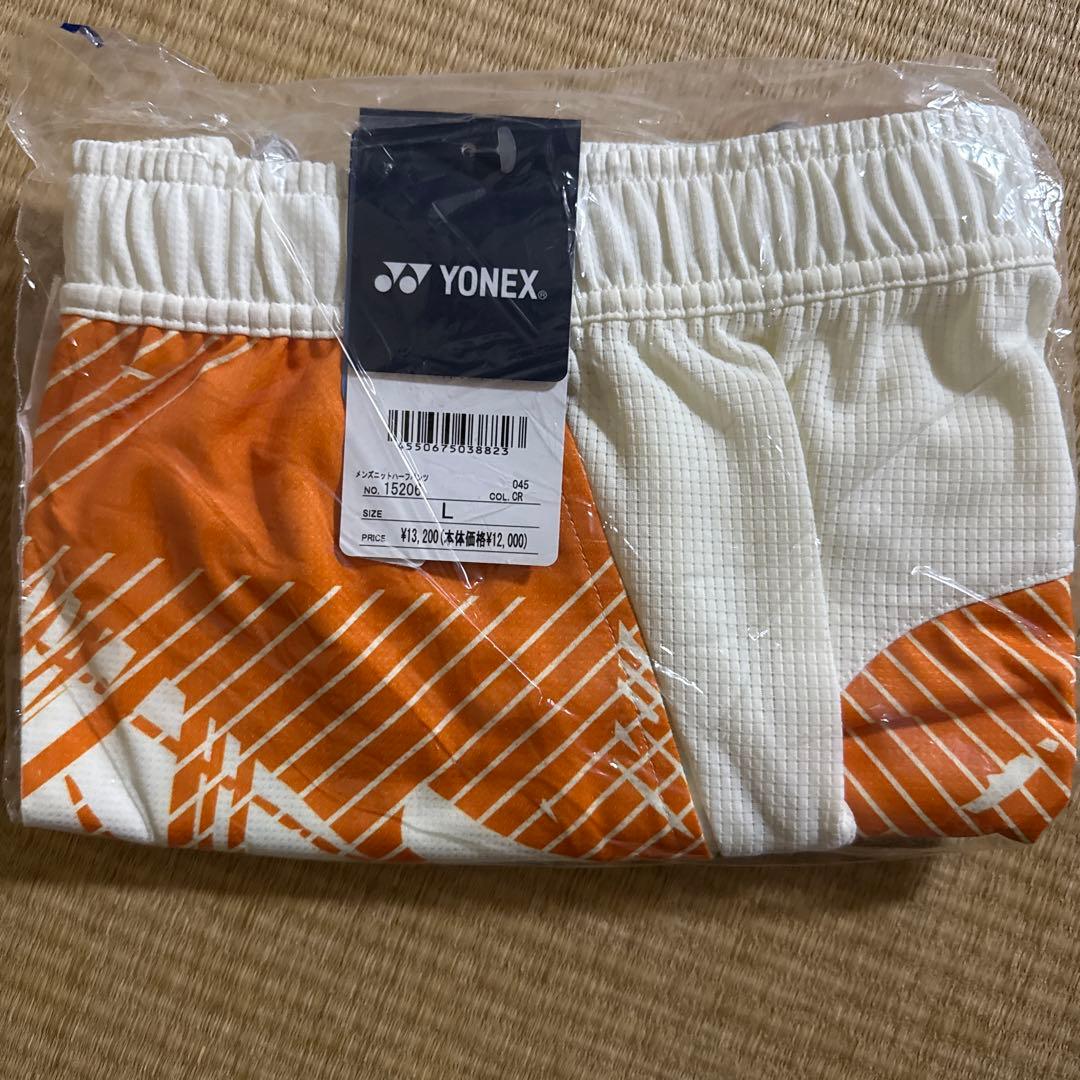 YONEX バドミントンパンツ オレンジ/ホワイト