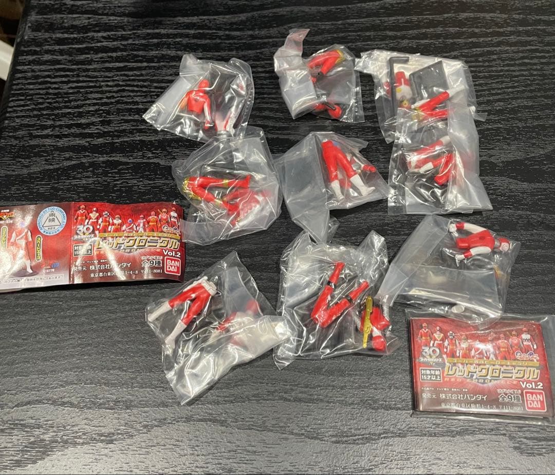 【未開封/全9種フルコンプ】スーパー戦隊 レッドクロニクル Vol.2 バンダイ