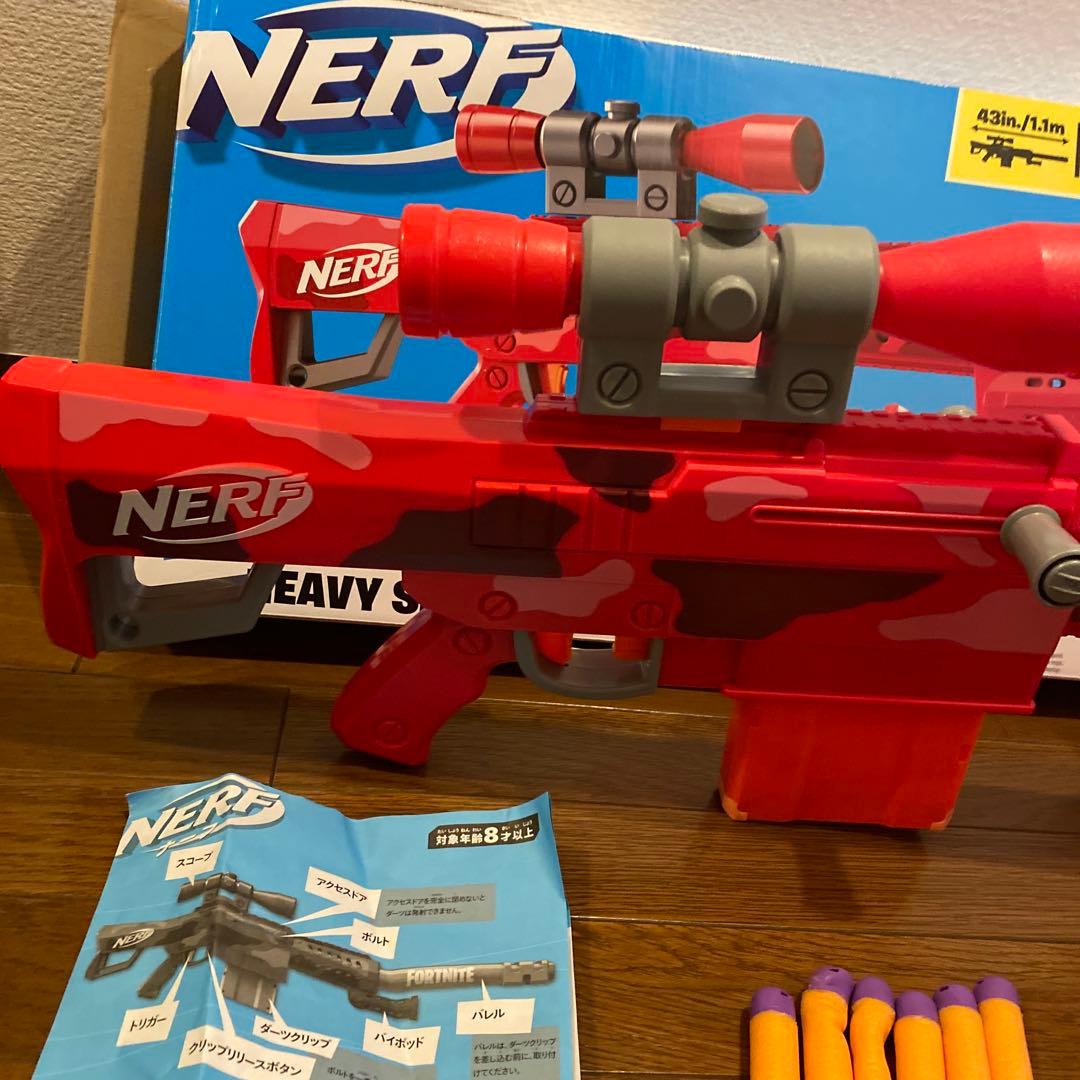 NERF FORTNITE HEAVY SR トイガン　説明書、箱、ダーツ付き