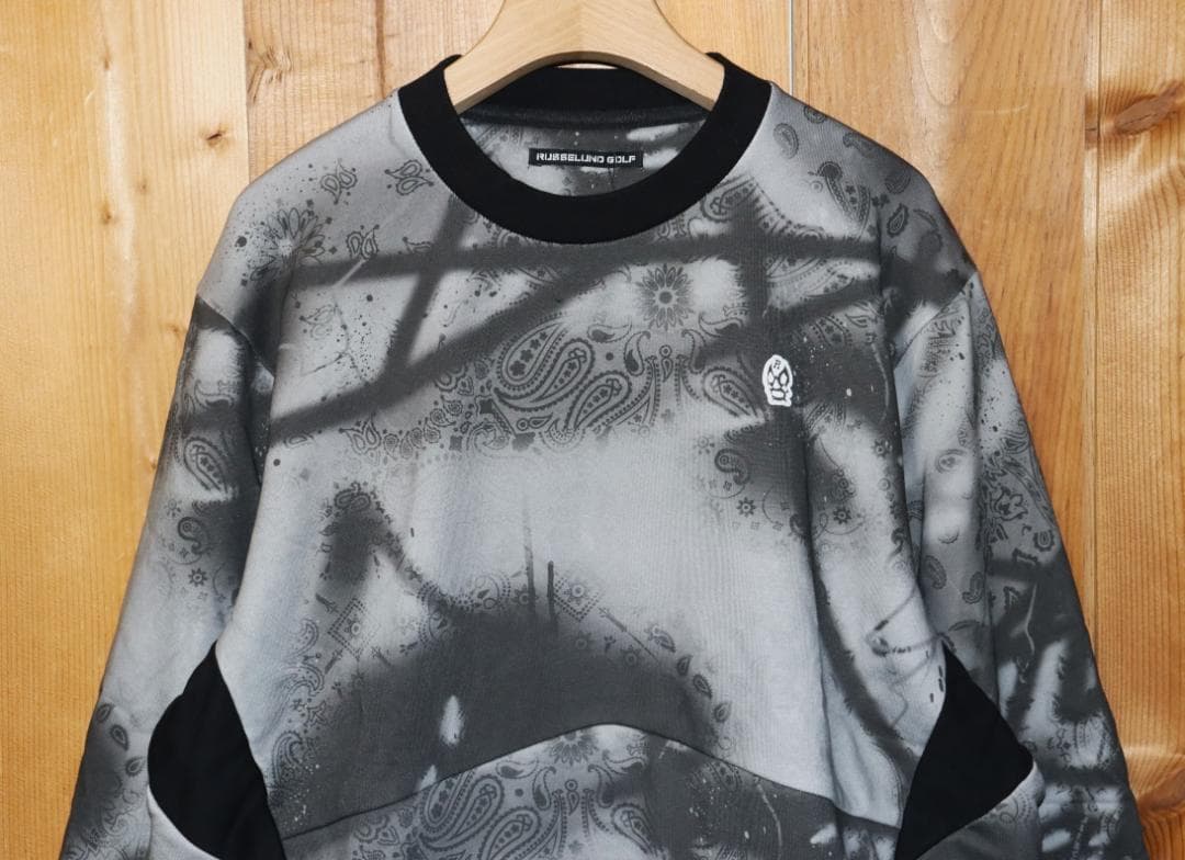 新品 ラッセルノ クルーネック プルオーバー スプレーペイズリー(6/XL) Ⓗ