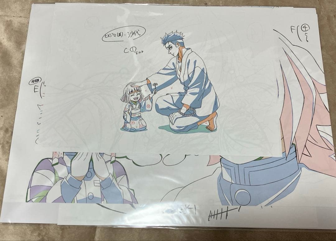 鬼滅の刃 ufotable DVD特典色紙、複製原画セット