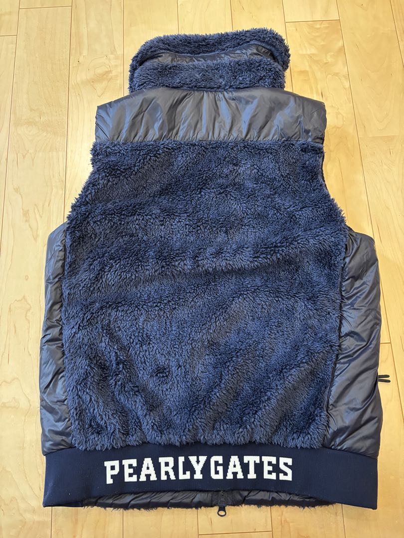美品 PEARLY GATES フリース ボア ベスト パーリーゲイツ
