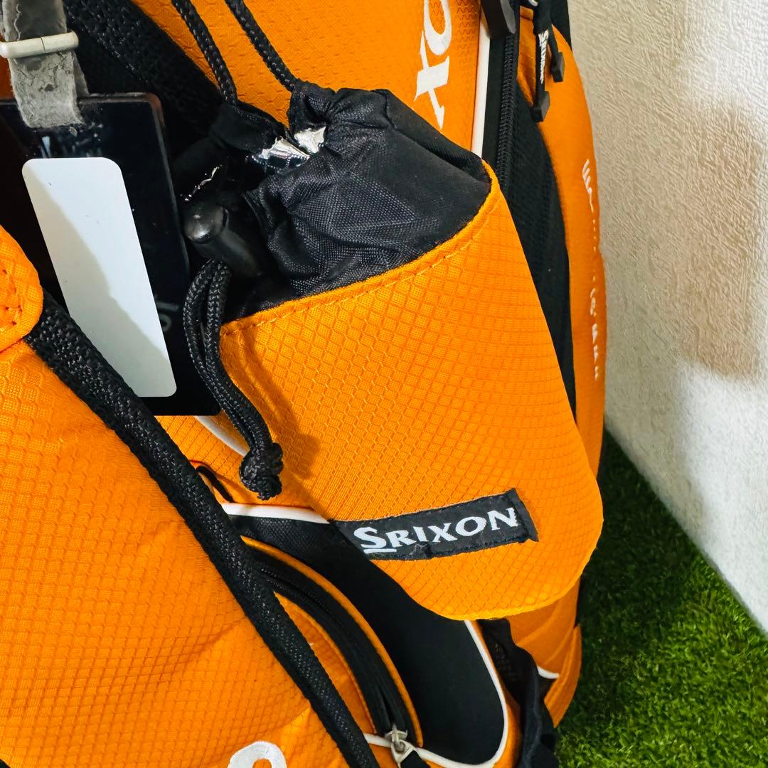 【美品】SRIXON キャディバッグ オレンジ ドリンクホルダー付き