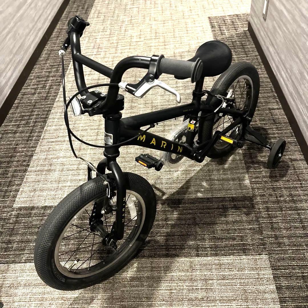 MARIN 16インチ 補助輪付自転車 マットブラック