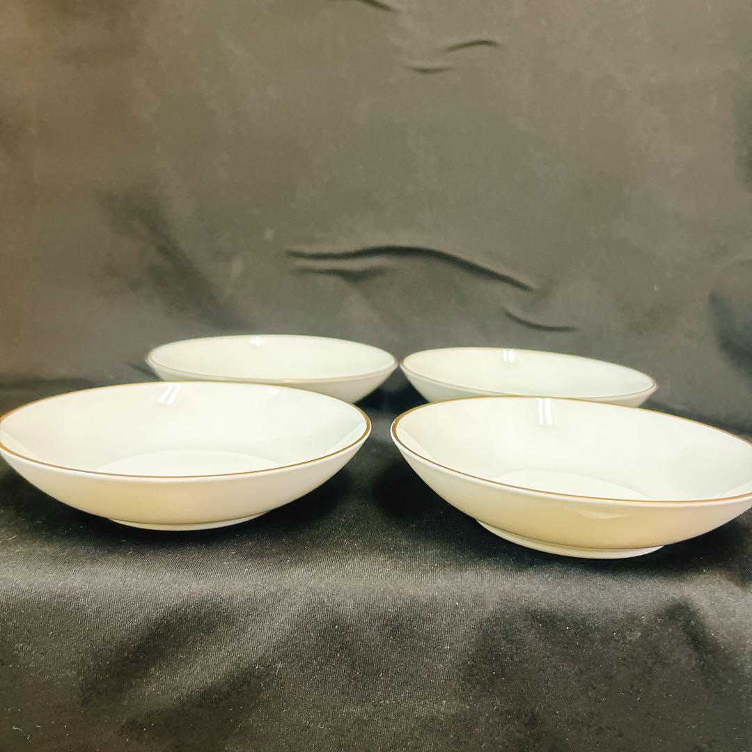 【美品】未使用品級　ノリタケ　ゴールデンローズ　ボウル　4枚　浮彫り　薔薇　金彩