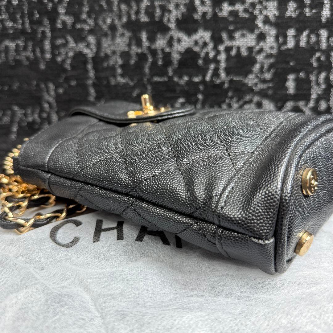 CHANEL ノベルティ キルティング 2way ショルダーバッグ ブラック