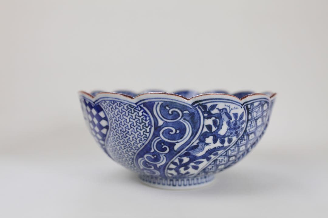 九谷焼 寿楽 祥瑞捻 鉢 菓子器 染付 煎茶器