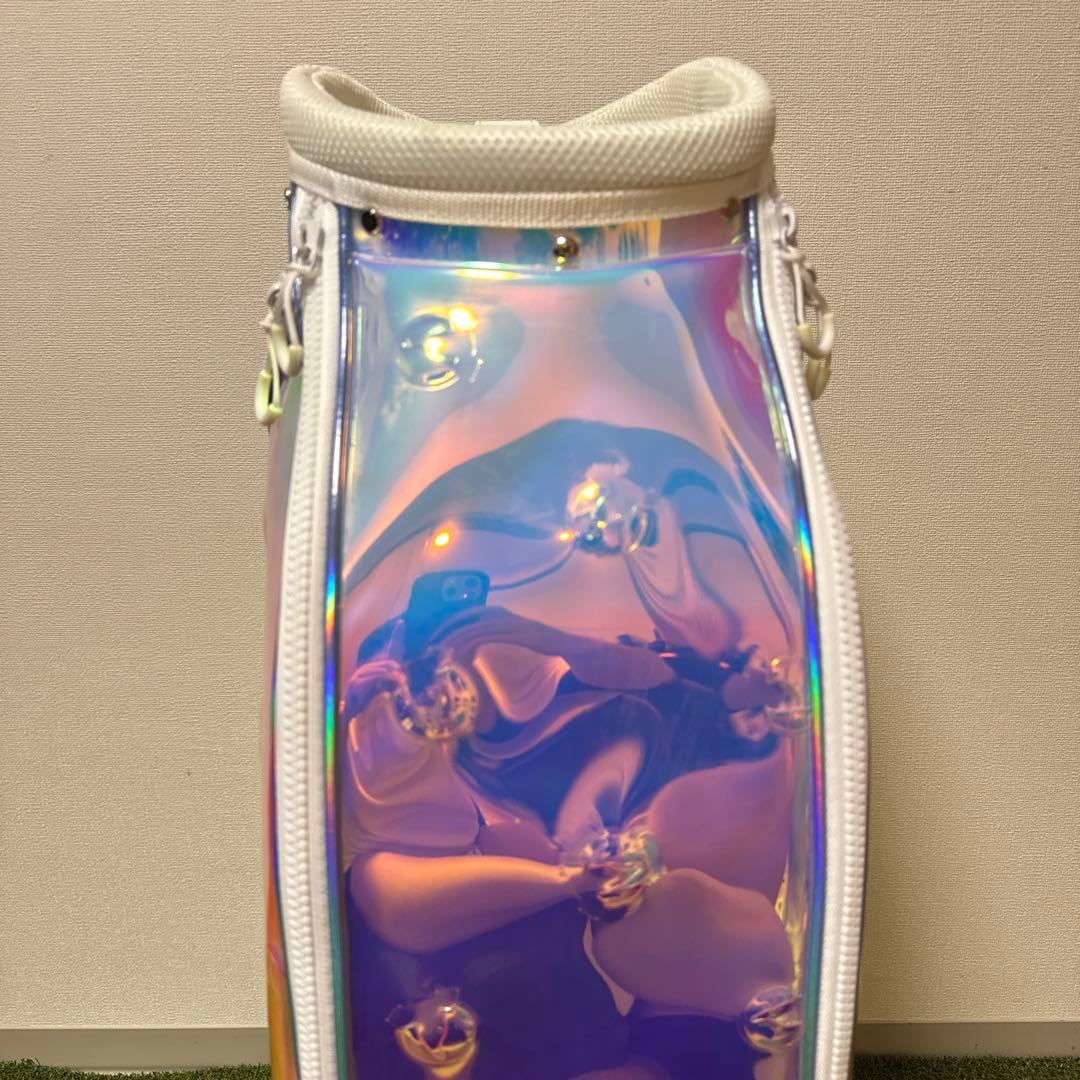 非売品 新品 HONMA ホンマ キャディバッグ オーロラ ホログラム クリアー